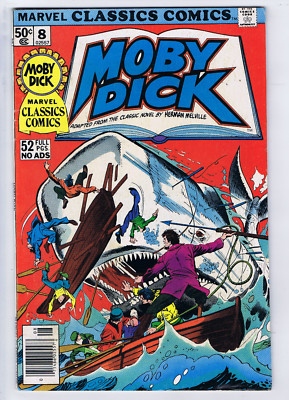 マーベル7様まとめ買いページ Marvel Classics Comics #8 Marvel 1976 Moby Dick by Herman Melville
