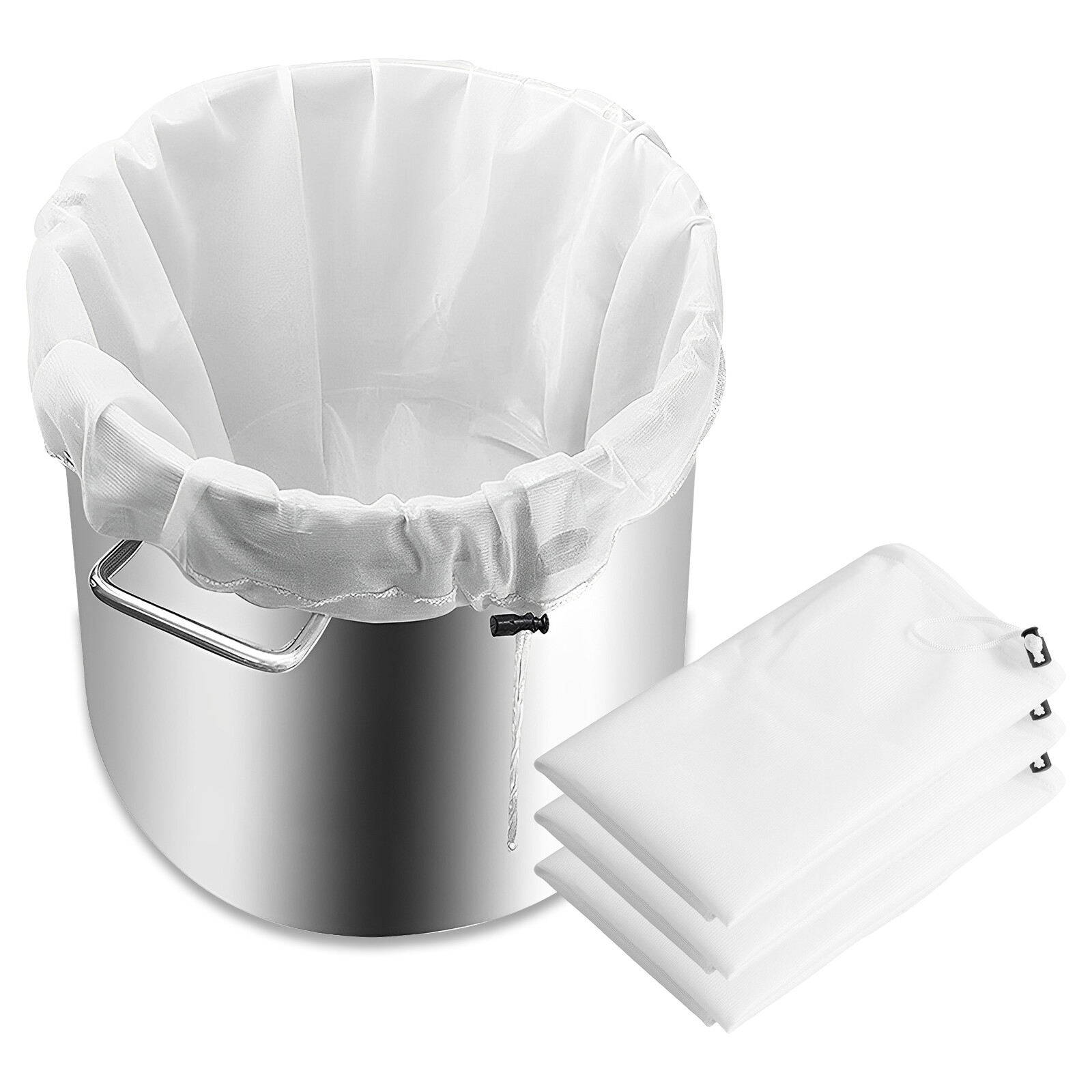 4Pcs Heat-Resistant Fine Mesh Brew Bags for Efficient Brewing with qiiPa-image