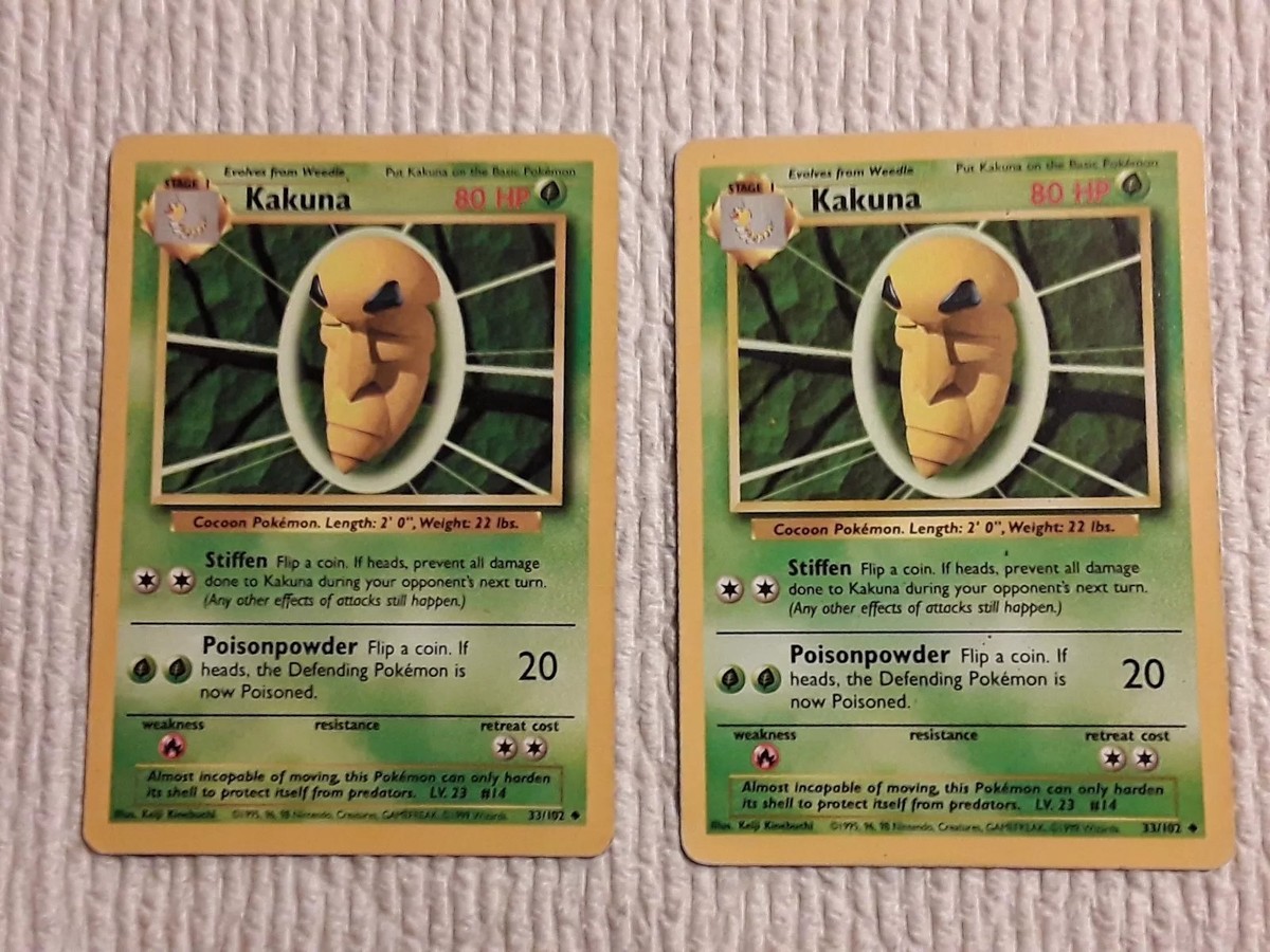 Kakuna Shadowless　WOTC 2 Shadowless Kakuna - (33/102) 1999 WOTC POKEMON BASE SET NM | eBay