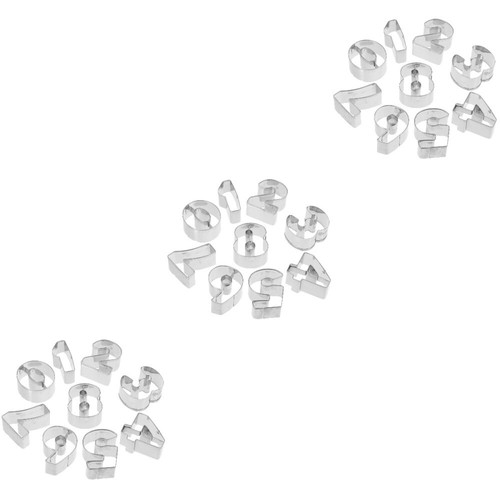 10 Pcs Backwerkzeuge Digitale Keksform Fondant-Kuchenform Muffinförmchen - Bild 18 von 19