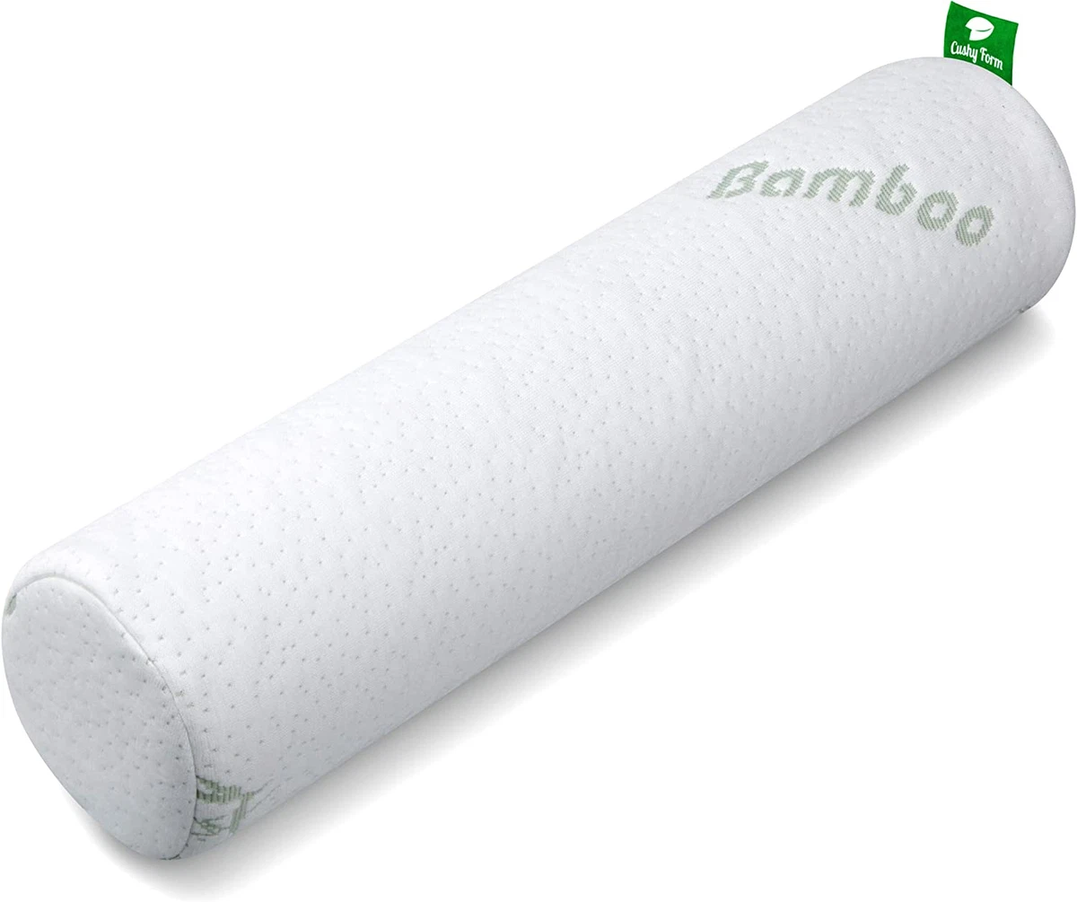 Neck Roll Pillow Viscose of Bamboo Tube Pillow W Washable Cover