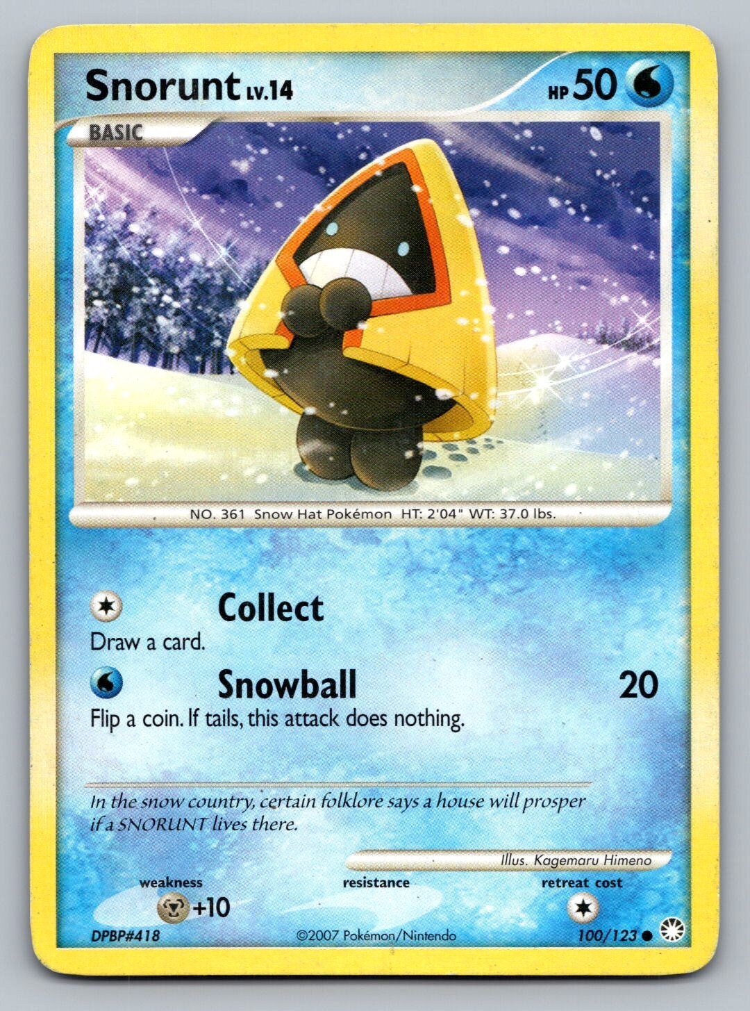 Pokemon TCG Mysterious Treasures Snorunt #100