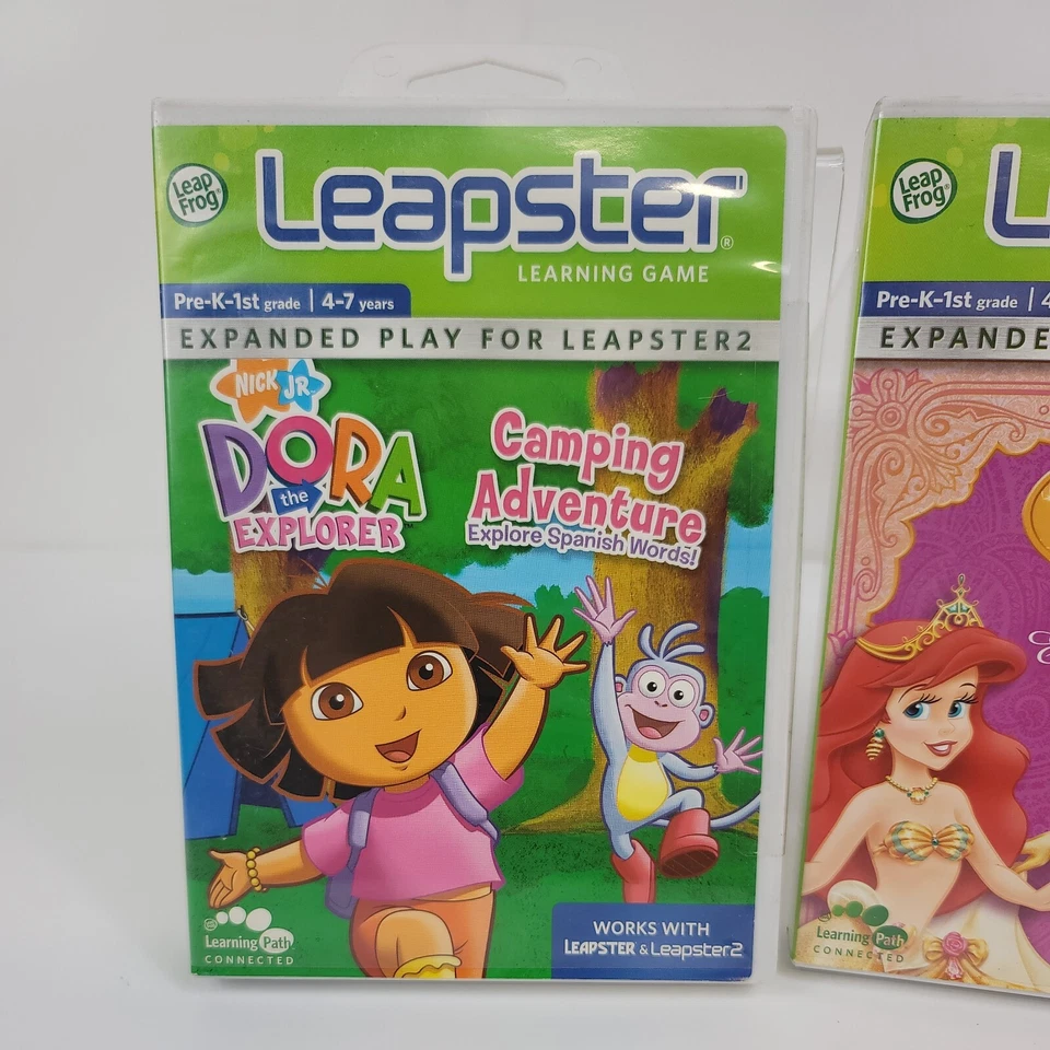 Leap Frog Leapster 2 Disney Princess Worlds of Enchantment & Dora The Explorer - Image 4 of 4