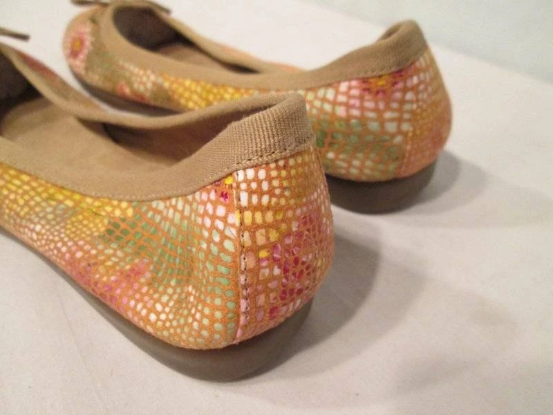 Mujeres AEROSOLES Puntada y Vuelta Ballet Arco Zapatos Planos Tela Floral Piel de Serpiente 9 Foto 4 de 4