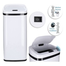 Automatik Sensor Mülleimer, Abfalleimer autom. Deckel 40L Windeleimer Papierkorb
