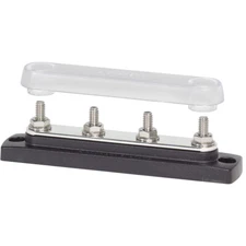 BLUE SEA 2307 BUSBAR 4 X 1/4 STUD WITH COVER