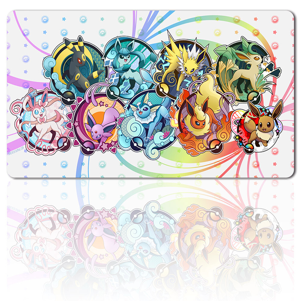 Eeveelutions - Board Game Pokemon Eevee Playmat Games Mousepad