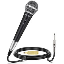 Km58 Handheld Wired Karaoke Microphone Cardioid Dynamic Vocal Mic With 13.12ft D