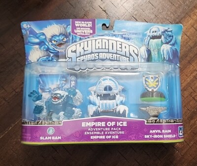 SKYLANDERS Spyros Adventure SLAM BAM W Ice Anvil Rain Sky-Iron Sealed In Box 