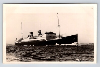 Versand Postkarte: Schiff der norwegischen Heimatflotte, M/S Venus.