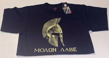 Men  s MOLON LABE Spartan T-shirt Tactical Athletic Patriotic Military Size M