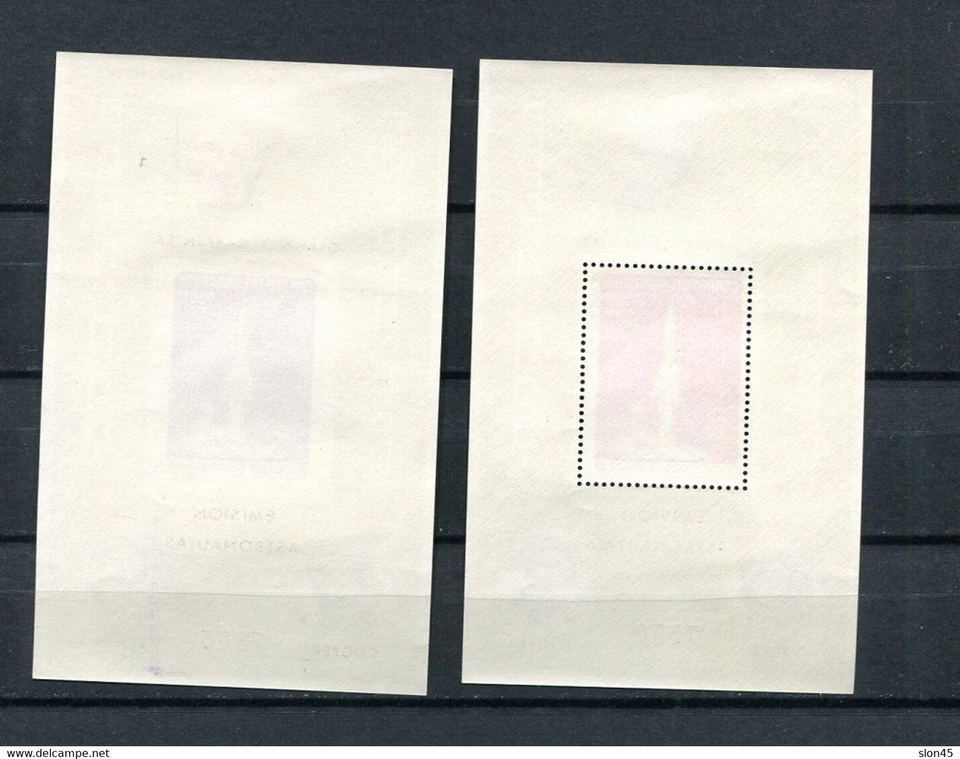 Paraguay 1964 Espacio 2 hojas de recuerdo + sellos Perf + Imperf MNH 13547 Foto 3 de 4