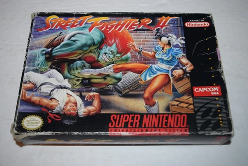 Street Fighter II Super Nintendo SNES Video Game Complete in Box