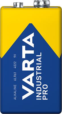1 x Varta 9V-Block 4022 Pro Industrial Alkaline E-Block 6LR61 Batterie lose