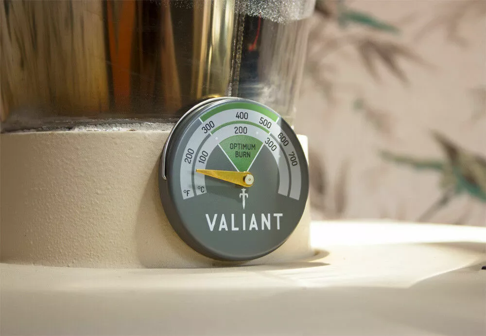 Valiant Magnetic Stove Thermometer for Log Burners and Flue Pipes - Green