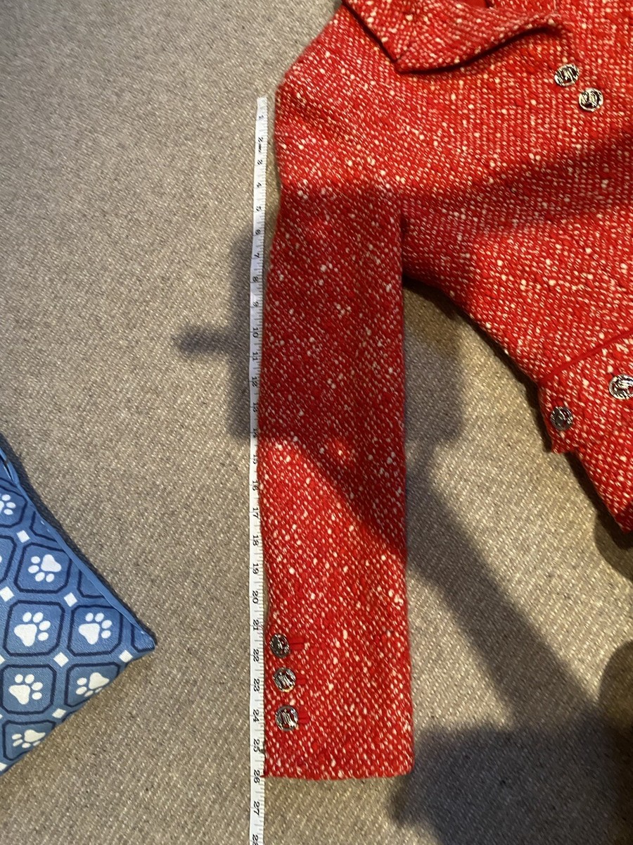 【関税&送料込】Versace Multicolor Tweed Blazer Versace Red Tweed Patterned Wool Blazer with Logo Buttons IT