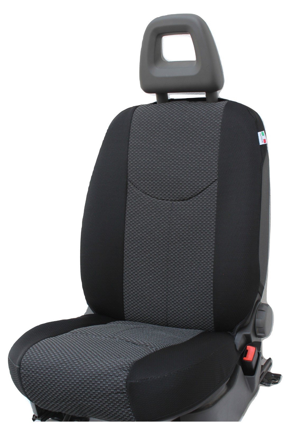 Coprisedili Nero Per Fiat Lancia Copri Sedili Adattabili Tessuto - Foto 10