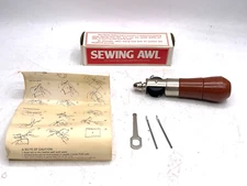 Vintage "The Handy Sewing Awl" Canvas and Leather Stitcher with Original box