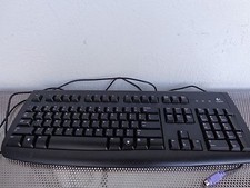 Logitech Deluxe 250 US Keyboard Y-SAF76 Black 104 Keys 867633-0403 PS/2