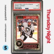 2014 UPPER DECK O-PEE-CHEE PLATINUM #1 SIDNEY CROSBY BLACK ICE /25 PSA 9