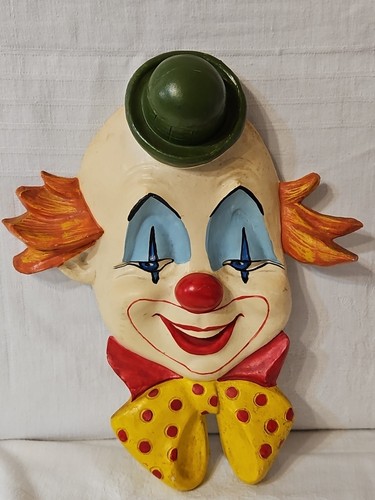 DE COLECCIÓN 1960/70S GOMA DURA CIRCO PAYASO CARAS Juego de 2 COLGANTES DE PARED Decoración - Imagen 19 de 22
