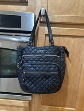 MZ Wallace Crosby Tote Crossbody Magnet Gold Hardware Laptop Bag Magazine