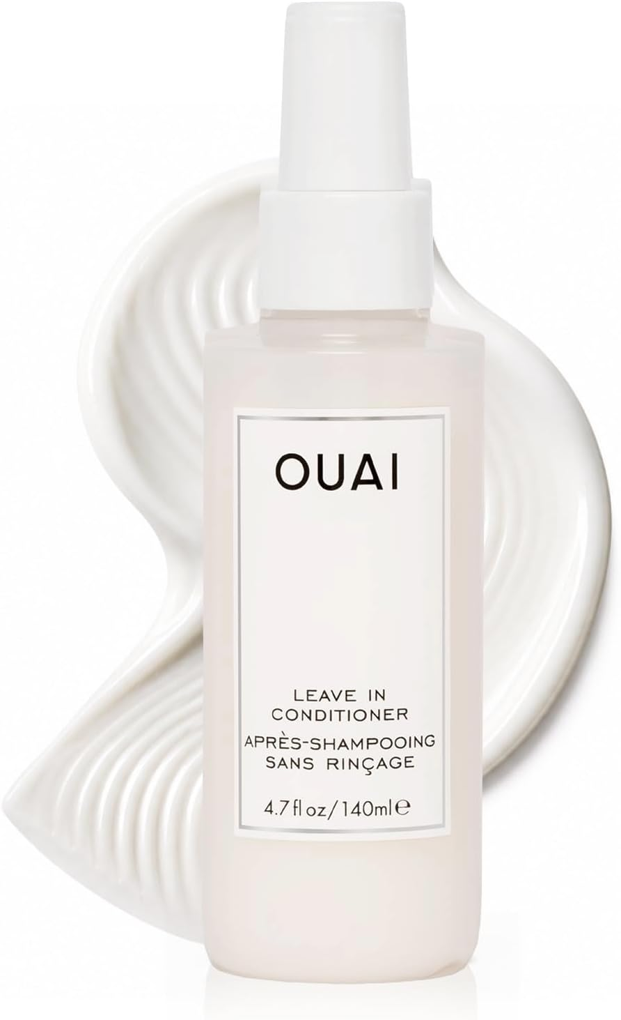OUAI Leave in Conditioner and Heat Protectant Spray - Prime Hair for Style| Smooth
