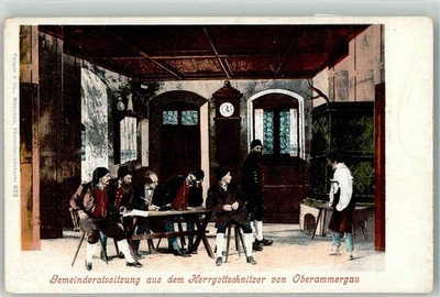39520595 - 8103 Oberammergau municipal council meeting from the Herrgottschnitzer