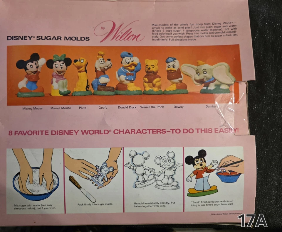 SUGAR PLUM Disney Sugar Molds de Wilton 8 personajes favoritos de Disney World Foto 2 de 2
