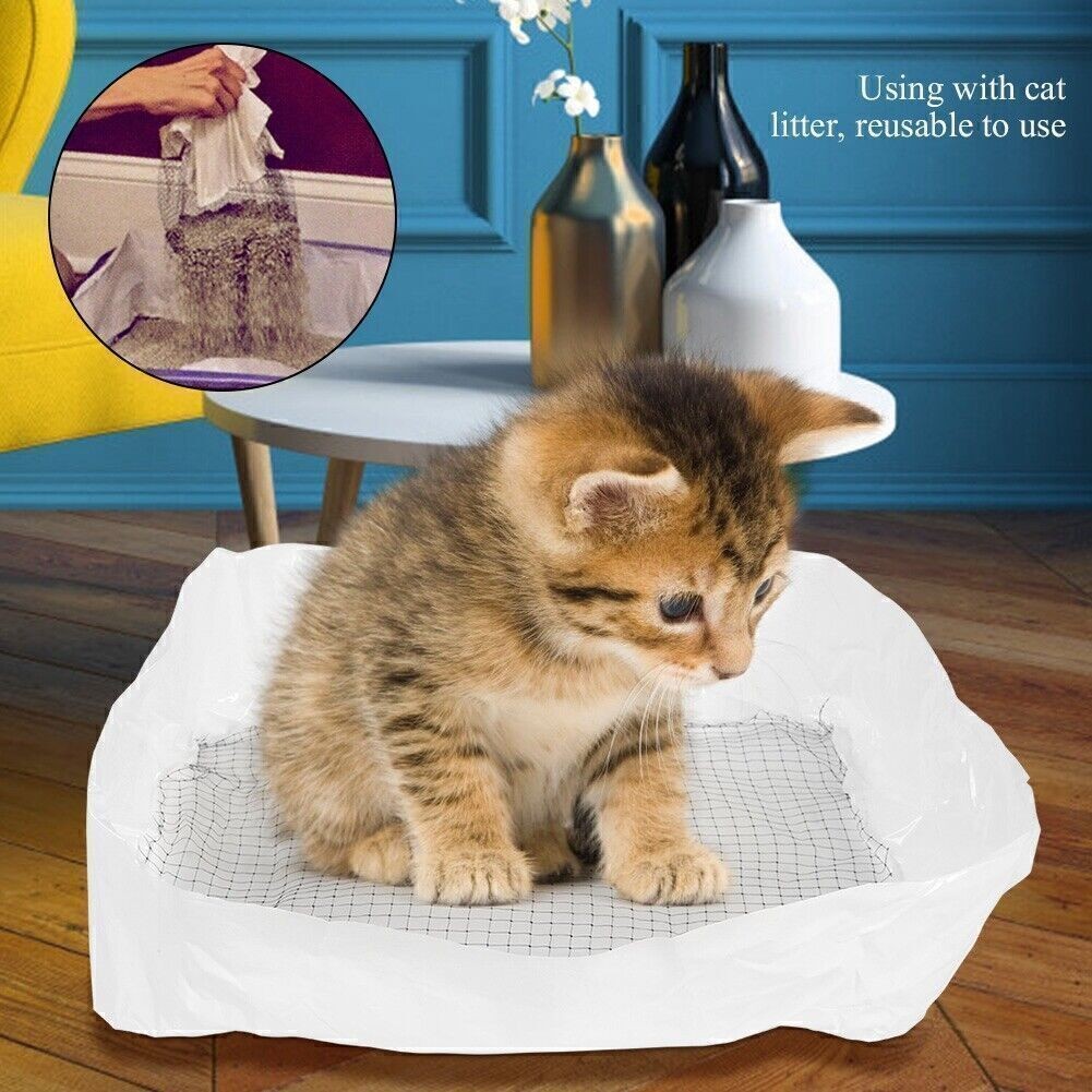 Liner Tray Reusable Strong Pet Lifter Sifter Bag