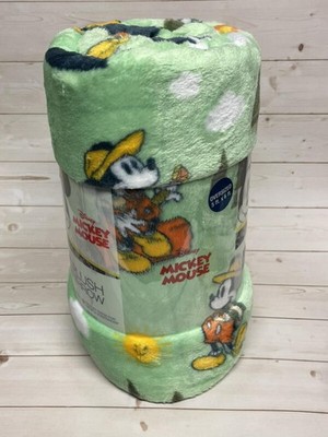 The Big One Disney Mickey Camping Theme Plush Throw Blanket 5ftx6ft