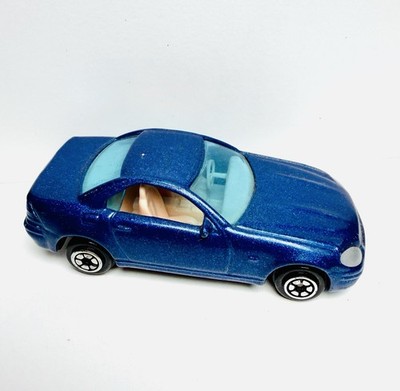 Rare Vintage 1990s Yatming #1204 Blue Mercedes Benz SLK Die-Cast 1:64 Car