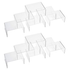 12 Pack Clear Acrylic Display Stand Crafts Stand Cupcake Risers 4 X 3x 2