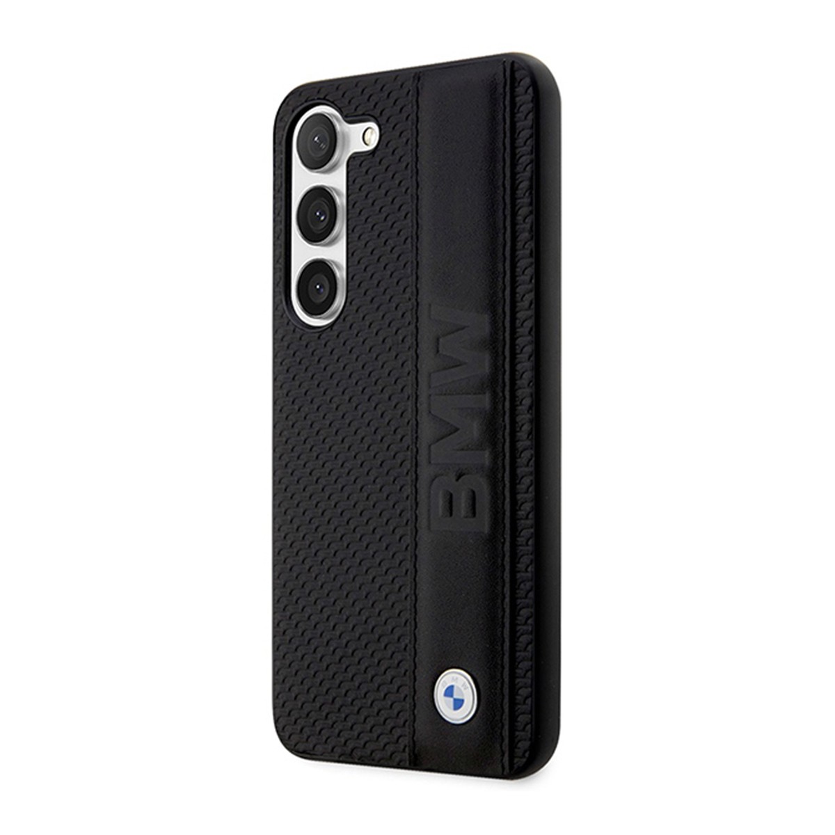 Coque BMW Galaxy S23 Plus coque protection cuir noir rigide luxe