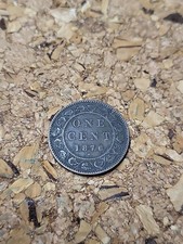 1876-H - Canada Large Cent  1 Cent Coin