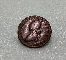 Vintage French military button Ancien Regime XVI. Louis bouton 18mm