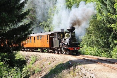 Steam locomotive Setesdalsbanen Railway line Located in Vennesla,