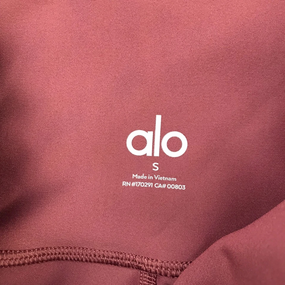 Leggings Aerógrafo Cintura Alta ALO Yoga Mujer S (23x25) Borgoña Trufa *Defecto Foto 4 de 4