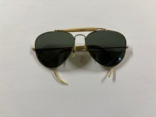 Vintage B L Ray Ban Aviator Metal Wrap Sunglasses