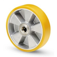 AVO 18A 125X30 F 15 RUOTA TRANSPALLET RIVESTIMENTO POLIURETANO NUCLEO ALLUMINIO