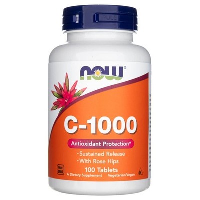 NOW FOODS Vitamin C-1000 mit Wildrose 100 Tabletten
