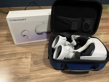 Meta Quest 2 Oculus 128GB Advanced All-In-One VR Headset - White w/ Hard Case