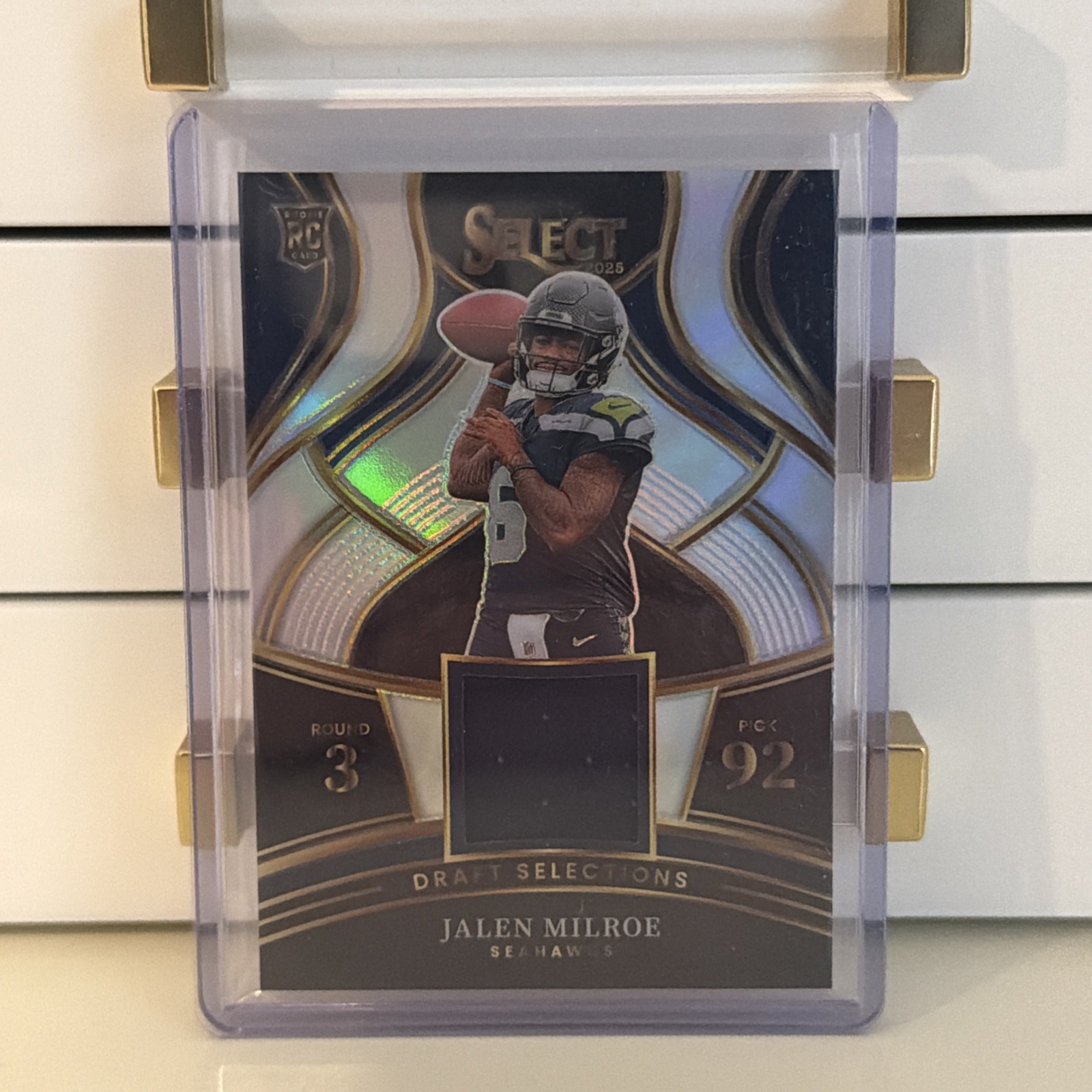 Jalen Milroe Panini Select Draft Selections Memorabilia #DSMJME Prizm