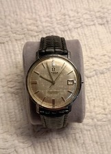 OMEGA Seamaster 166.001 Vintage Mens Watch Automatic- Runs- (Missing Crown)
