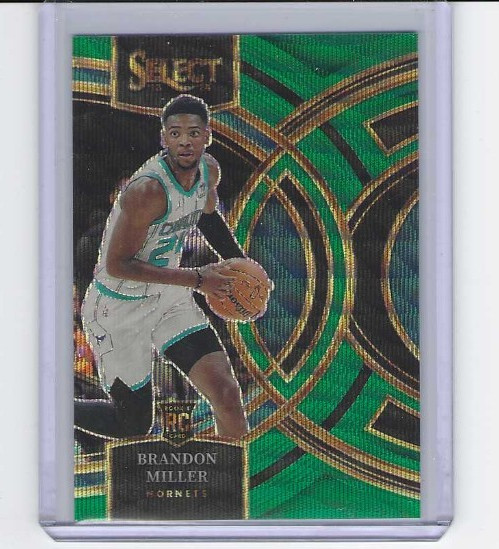 2023-24 Select Brandon Miller Rookie Premier Green Wave Prizm 21/50
