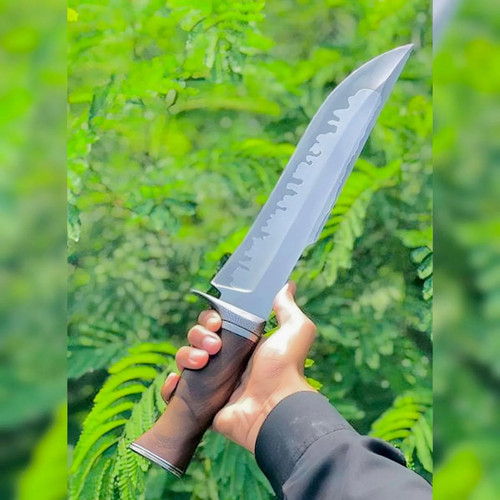 Hand forged 1095 High Carbon Steel Bowie Knife-Hunting Knife-Camping Knife. - Picture 3 of 3