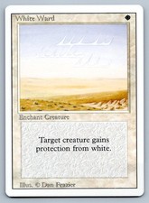 MTG White Ward U Revised Edition (3ED) NM Magic