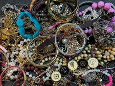 3 Lbs. Vintage to Modern Costume Estate Jewelry Junk Tangled Craft DIY Lot 2
