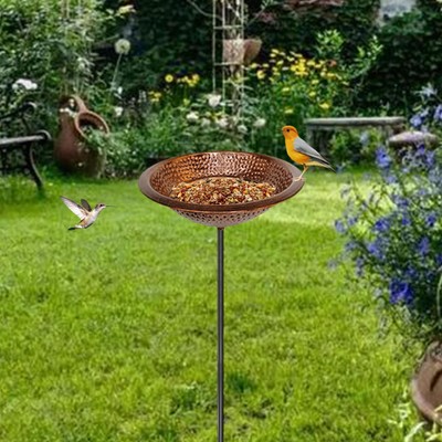 Bird Bath Decoration Drinker Plate Garden Birdbath for Outside Balcony Home