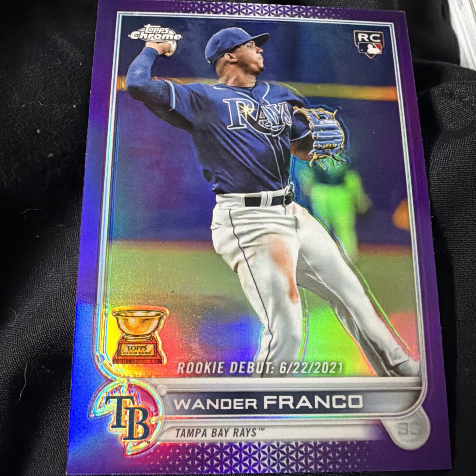 2022 Topps Chrome Update Series - Rookie Debut Wander Franco Purple Refractor